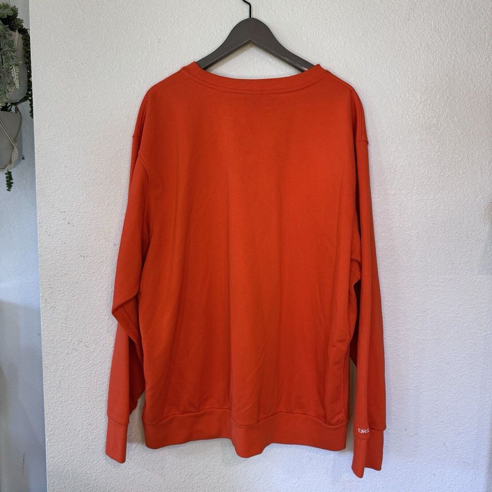 NIKE Standard Issue DRI-FIT Basketball‎ Crew Sweater DH2849-891 Size 2XL Orange - Picture 2 of 5